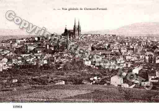 Ville de CLERMONTFERRAND, carte postale ancienne