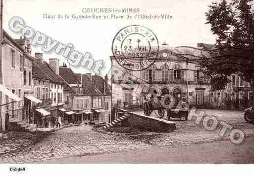 Ville de COUCHES, carte postale ancienne