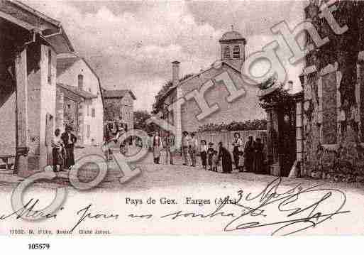 Ville de FARGES, carte postale ancienne