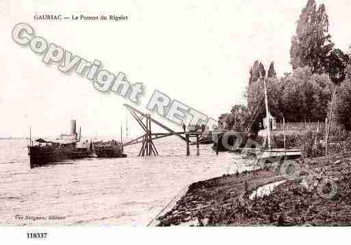 Ville de GAURIAC, carte postale ancienne