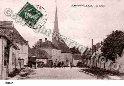 Ville de HAPPONVILLIERS, carte postale ancienne