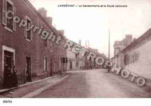 Ville de LANDEVANT, carte postale ancienne