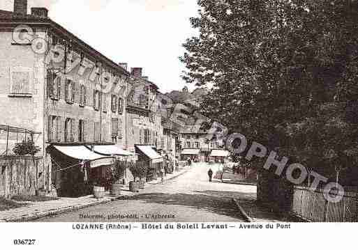 Ville de LOZANNE, carte postale ancienne