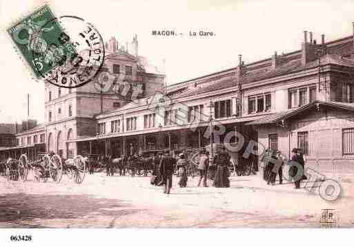 Ville de MACON, carte postale ancienne