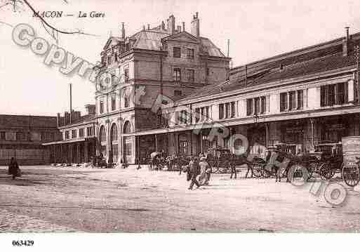 Ville de MACON, carte postale ancienne