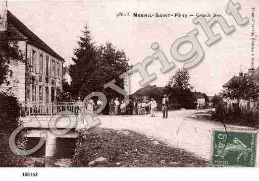 Ville de MESNILSAINTPERE, carte postale ancienne