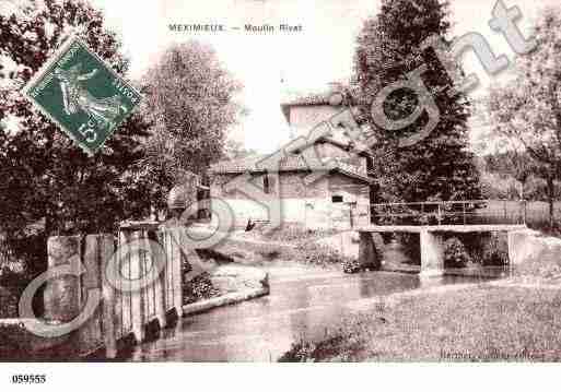 Ville de MEXIMIEUX, carte postale ancienne