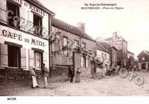 Ville de MONTHELON, carte postale ancienne