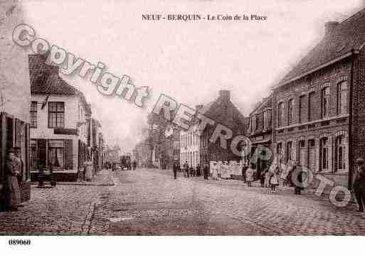 Ville de NEUFBERQUIN, carte postale ancienne