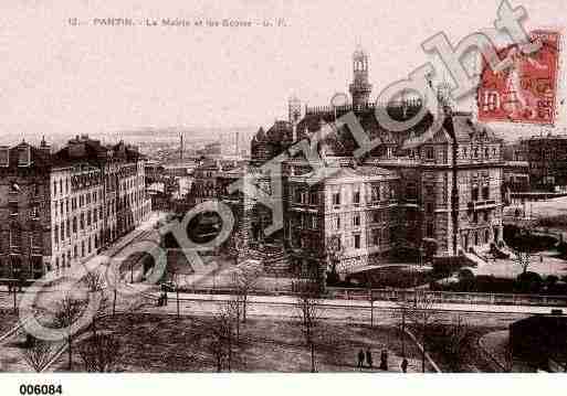 Ville de PANTIN, carte postale ancienne