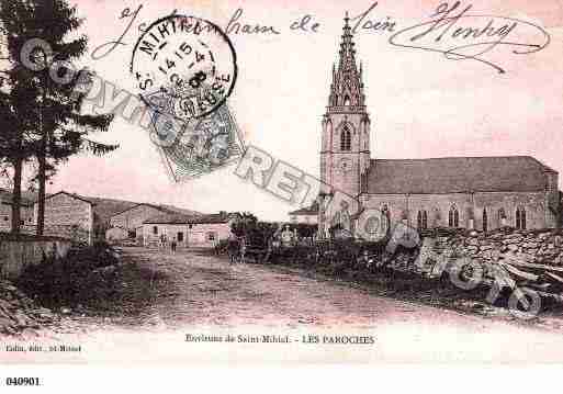 Ville de PAROCHES(LES), carte postale ancienne