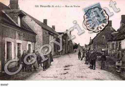 Ville de PERONVILLE, carte postale ancienne