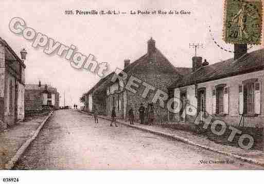 Ville de PERONVILLE, carte postale ancienne