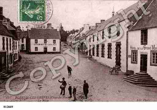 Ville de PLESTINLESGREVES, carte postale ancienne