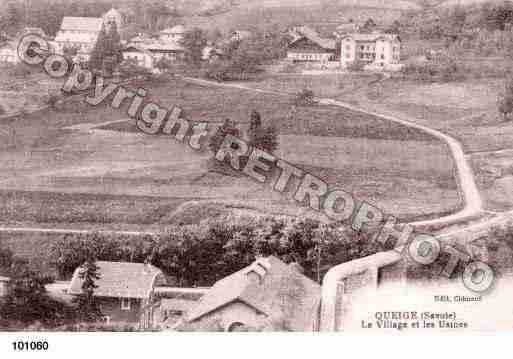 Ville de QUEIGE, carte postale ancienne