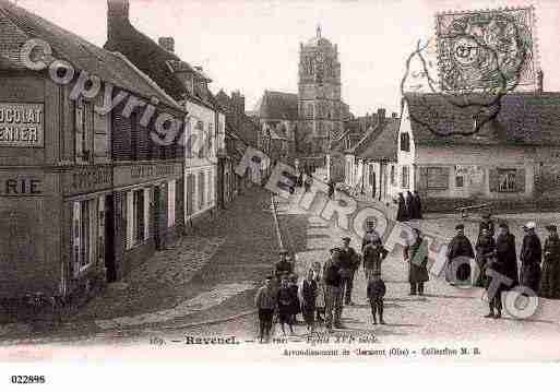 Ville de RAVENEL, carte postale ancienne