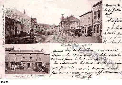 Ville de ROMBAS, carte postale ancienne