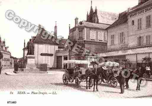 Ville de SENS, carte postale ancienne