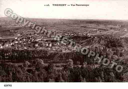 Ville de THOMERY, carte postale ancienne