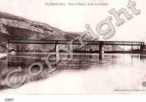 Ville de VILLEBOIS, carte postale ancienne