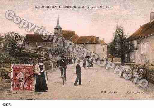 Ville de ALLIGNYENMORVAN, carte postale ancienne