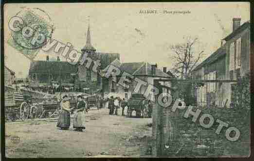 Ville de ALLIGNYENMORVAN, carte postale ancienne