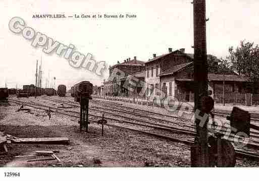 Ville de AMANVILLERS, carte postale ancienne