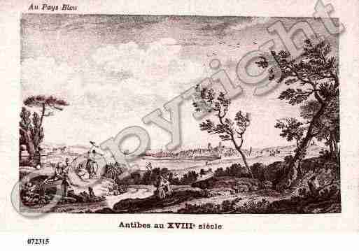 Ville de ANTIBESJUANLESPINS, carte postale ancienne