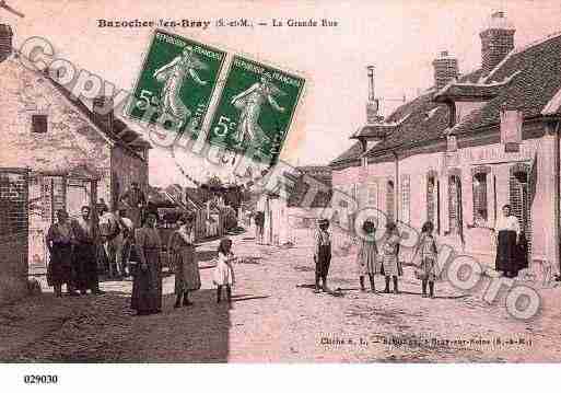 Ville de BAZOCHESLESBRAY, carte postale ancienne