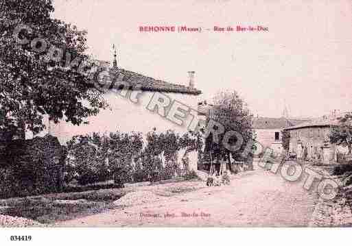 Ville de BEHONNE, carte postale ancienne