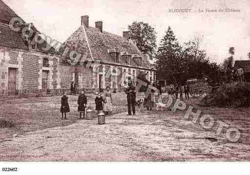 Ville de BLICOURT, carte postale ancienne