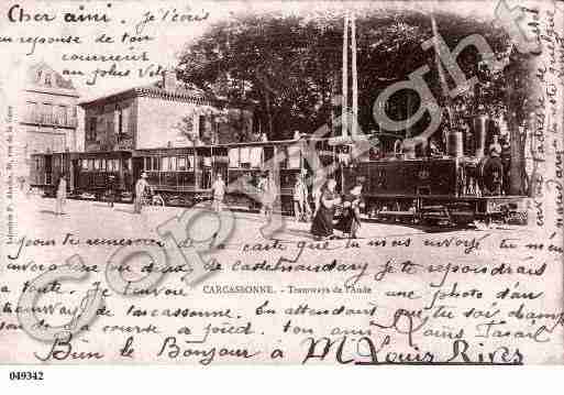 Ville de CARCASSONNE, carte postale ancienne