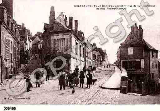 Ville de CHATEAURENAULT, carte postale ancienne