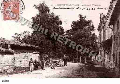 Ville de DIEUPENTALE, carte postale ancienne