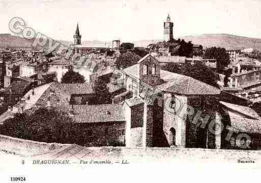 Ville de DRAGUIGNAN, carte postale ancienne