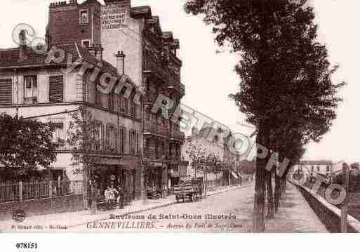 Ville de GENNEVILLIERS, carte postale ancienne