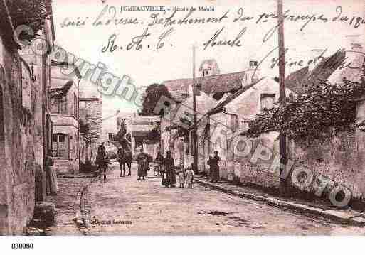 Ville de JUMEAUVILLE, carte postale ancienne