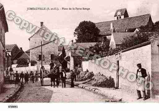 Ville de JUMEAUVILLE, carte postale ancienne