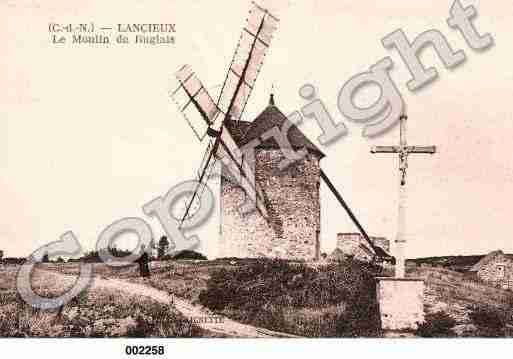 Ville de LANCIEUX, carte postale ancienne