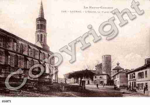 Ville de LAUNAC, carte postale ancienne