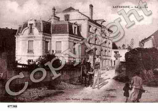 Ville de LAVERSINE, carte postale ancienne