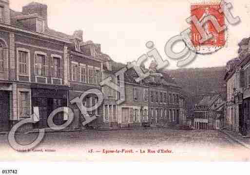 Ville de LYONSLAFORET, carte postale ancienne