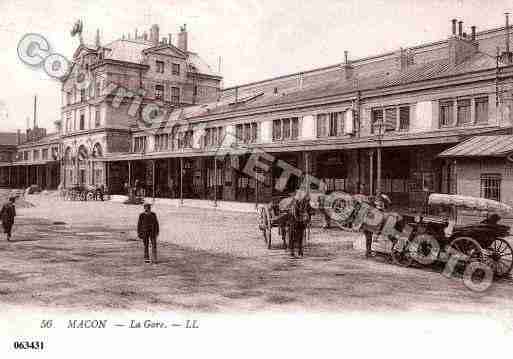 Ville de MACON, carte postale ancienne