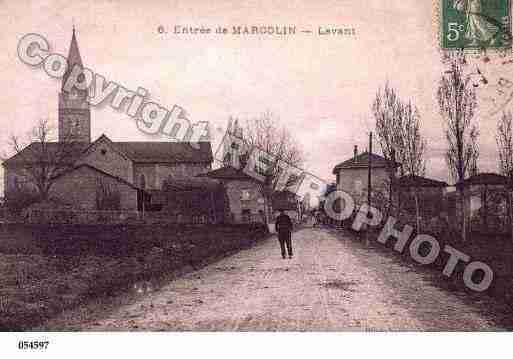 Ville de MARCOLLIN, carte postale ancienne