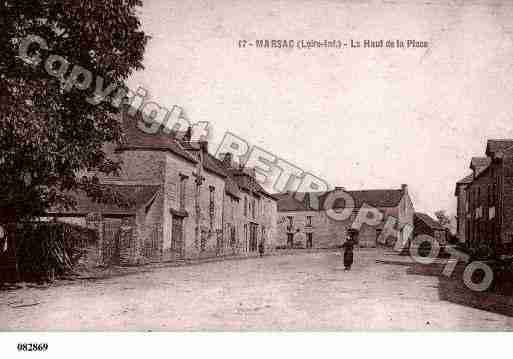 Ville de MARSACSURDON, carte postale ancienne