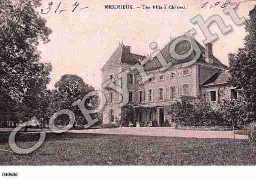 Ville de MEXIMIEUX, carte postale ancienne