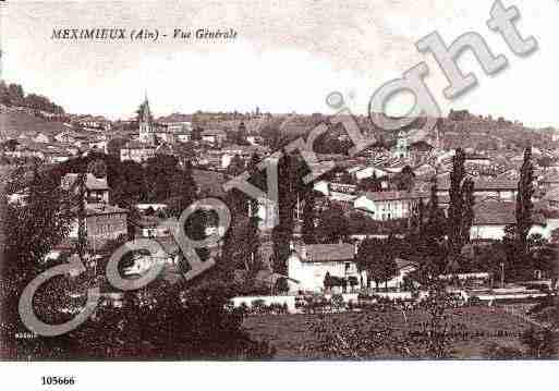 Ville de MEXIMIEUX, carte postale ancienne