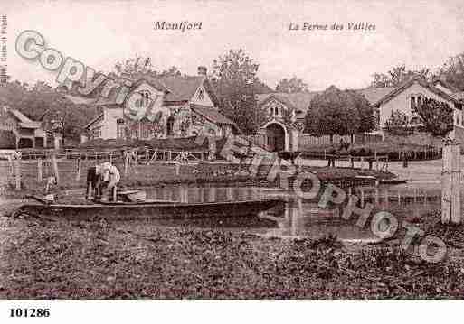 Ville de MONTFORTLEGESNOIS, carte postale ancienne