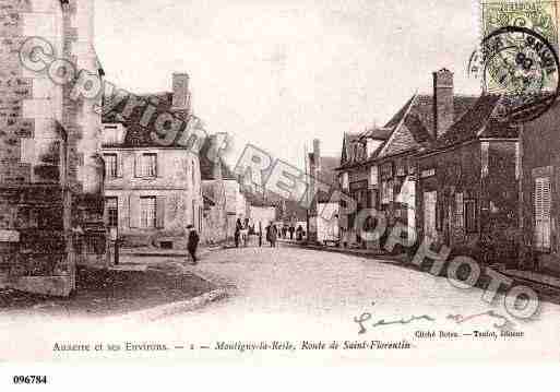 Ville de MONTIGNYLARESLE, carte postale ancienne