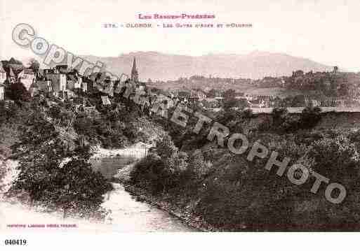 Ville de OLORONSAINTEMARIE, carte postale ancienne